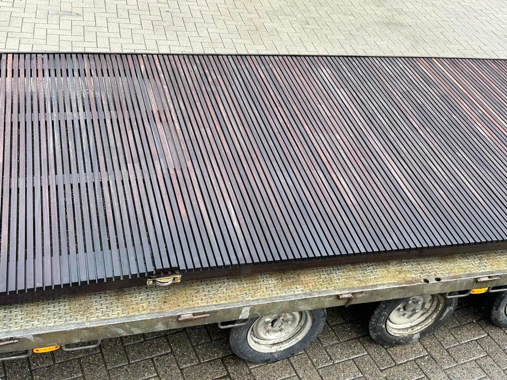 Padouk schuifpoort, Ophalen, Zo goed als nieuw, Schuifpoort