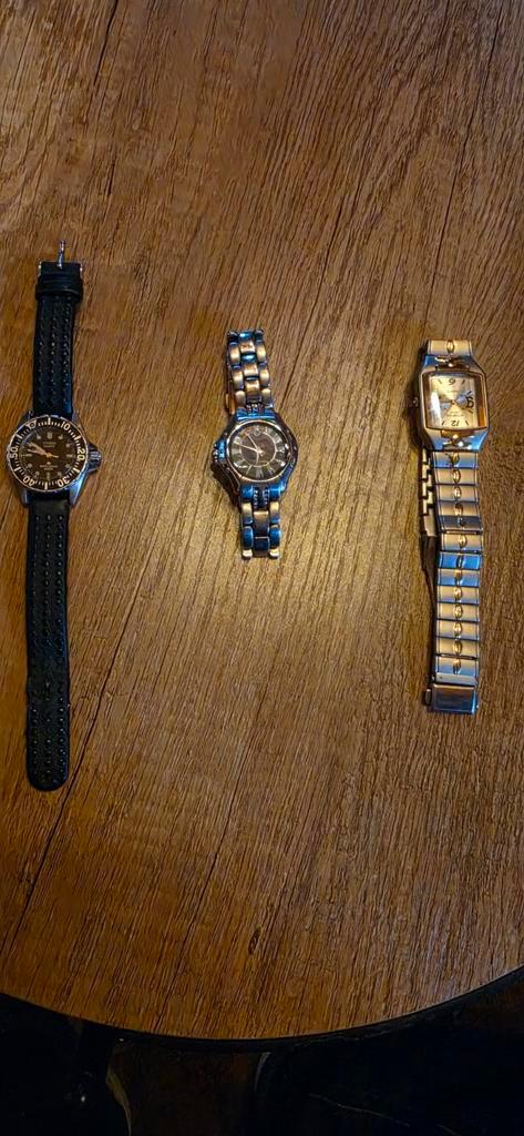 Set van 3 dameshorloges, Handtassen en Accessoires, Bedels, Ophalen