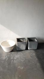 bloempotten, Tuin en Terras, Overige materialen, Vierkant, Zo goed als nieuw, Minder dan 40 cm