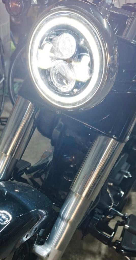 LED 7 inch koplamp optiek / daymaker Harley, Motoren, Ophalen