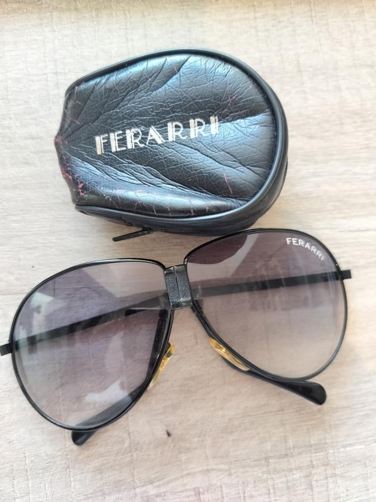 Ferarri vouwbare zonnebril vintage, Ophalen of Verzenden, Zonnebril