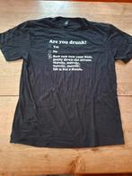 Zwart Qwertee T-shirt Are you drunk maat L ongedragen, Maat 52/54 (L), Zwart, Nieuw, Ophalen of Verzenden