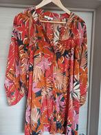 Paprika rode gebloemde bloes Mt 3(ong mt 52), Kleding | Dames, Grote Maten, Blouse of Tuniek, Ophalen of Verzenden, Zo goed als nieuw