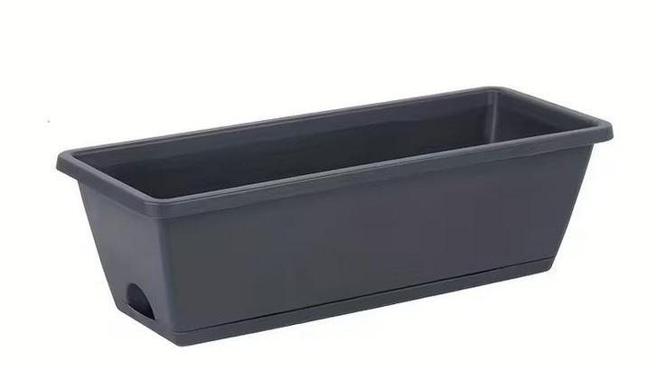 Lot de 4 grands pots rectangles pour plantes, Jardin & Terrasse, Pots de fleurs, Neuf, Synthétique, Intérieur, Balcon, Jardin