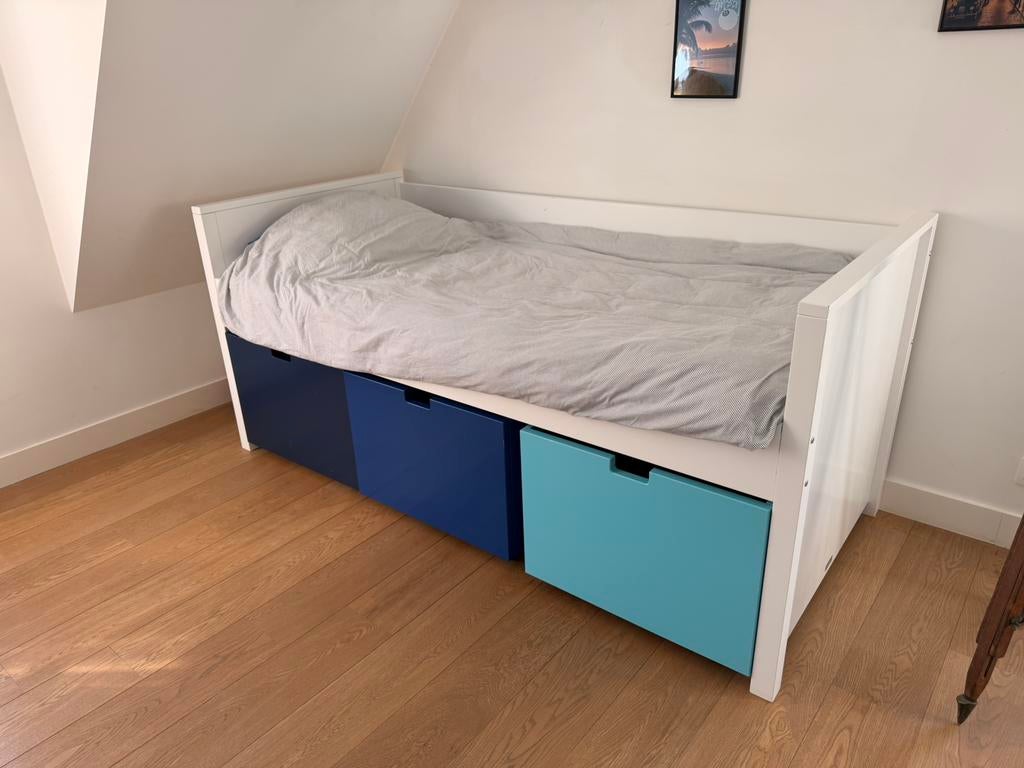 Kinderbed, Ophalen, 85 tot 100 cm, Gebruikt, Lattenbodem