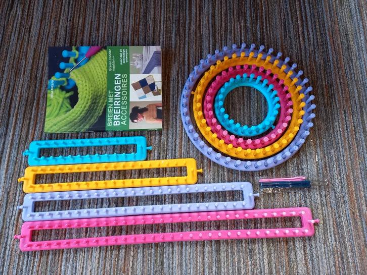 set nieuwe breiringen met handboek, Boeken, Hobby en Vrije tijd, Nieuw, Breien en Haken, Geschikt voor kinderen, Ophalen
