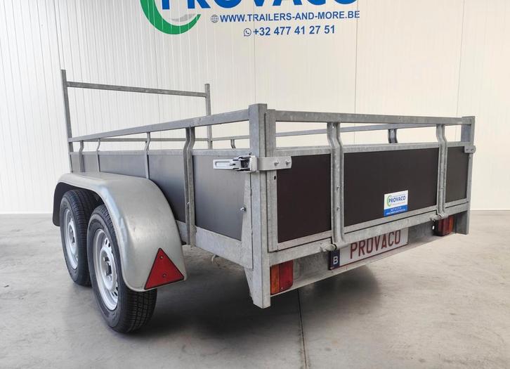 Dubbelasser 750kg keuringsvrij met coc-attest, Auto diversen, Aanhangers en Bagagewagens, Ophalen