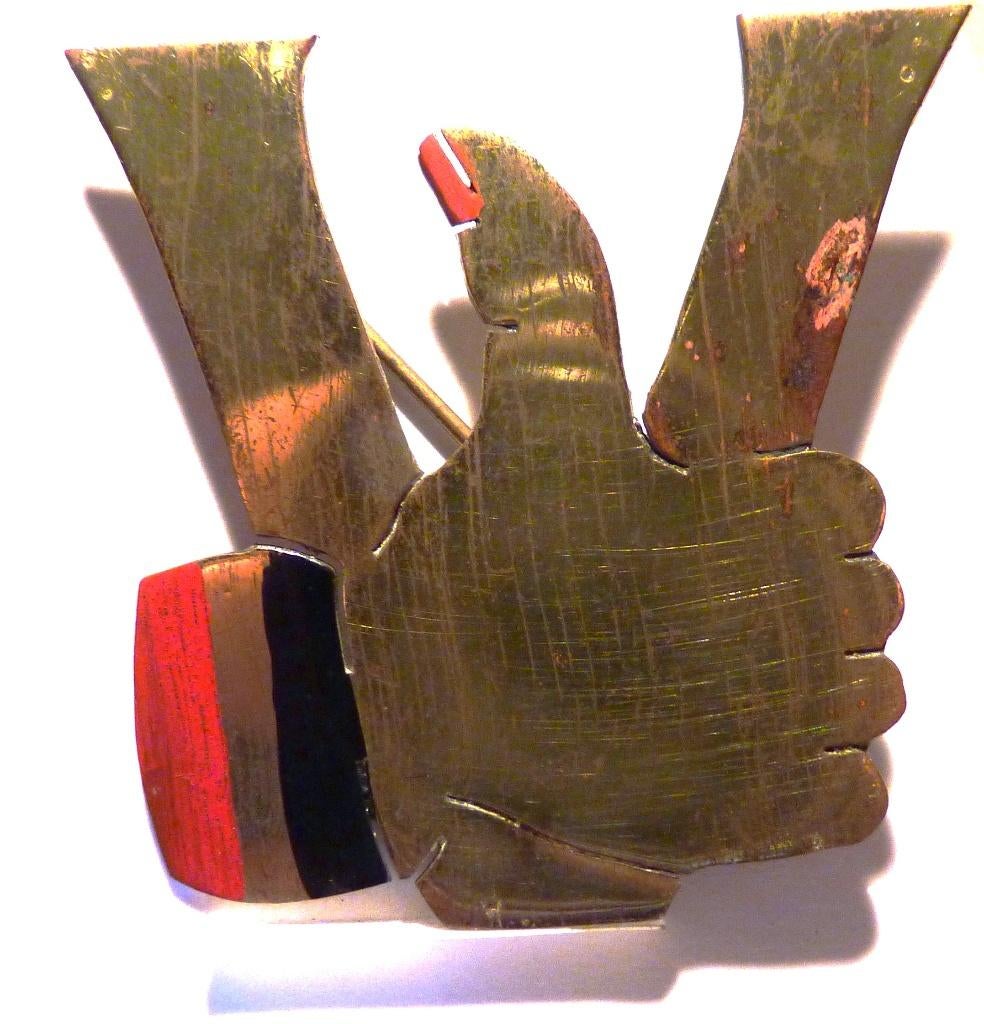 Historische speld gedragen tijdens de bevrijding in 1944/45, Livres, Guerre & Militaire, Deuxième Guerre mondiale, Enlèvement ou Envoi