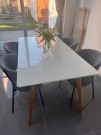 Eettafel met 4 stoelen, Huis en Inrichting, Tafels | Eettafels, Ophalen, Gebruikt