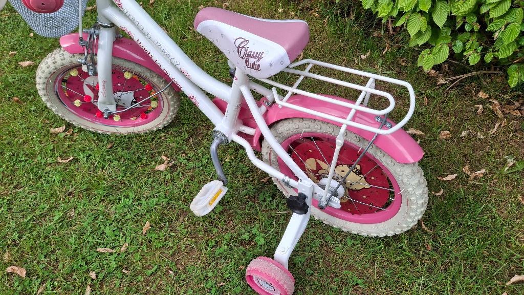 Vélo fille avec petites roues amovibles, Vélos & Vélomoteurs, Enlèvement, Utilisé, 14 pouces ou moins, Frein à main