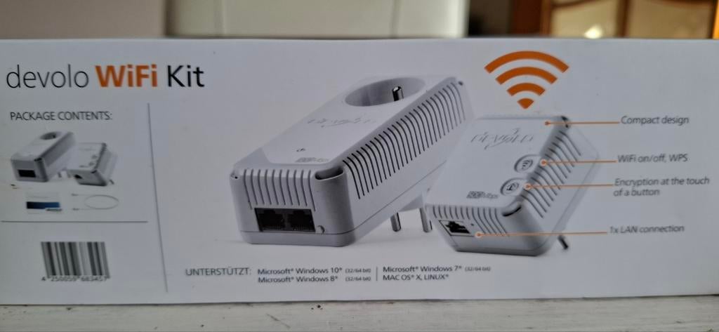 Devolo WiFi Kit 500 Mbps, Computers en Software, Netwerk switches, Zo goed als nieuw, Ophalen of Verzenden