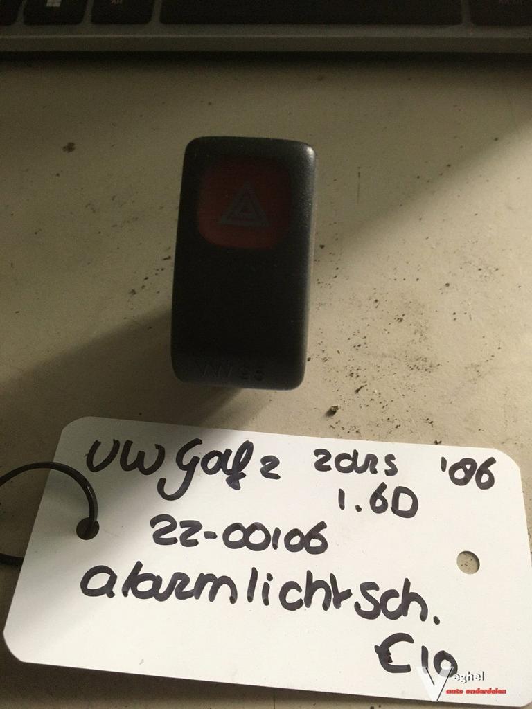 vw golf 2 alarmlichtschakelaar bwjr 1986, Gebruikt, -, -, Ophalen of Verzenden