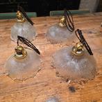 Vintage Holophane glazen hanglampen. Prijs/stuk, Antiek en Kunst, Ophalen of Verzenden