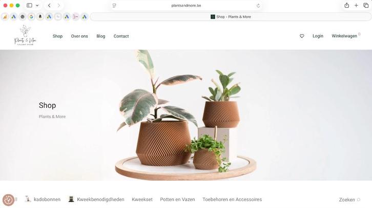 Webshop "Plants & More" concept store, Zakelijke goederen, Exploitaties en Overnames