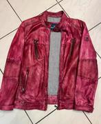 Lederen jas maat 48, Kleding | Heren, Jassen | Zomer, Ophalen, Zo goed als nieuw, Maat 48/50 (M)