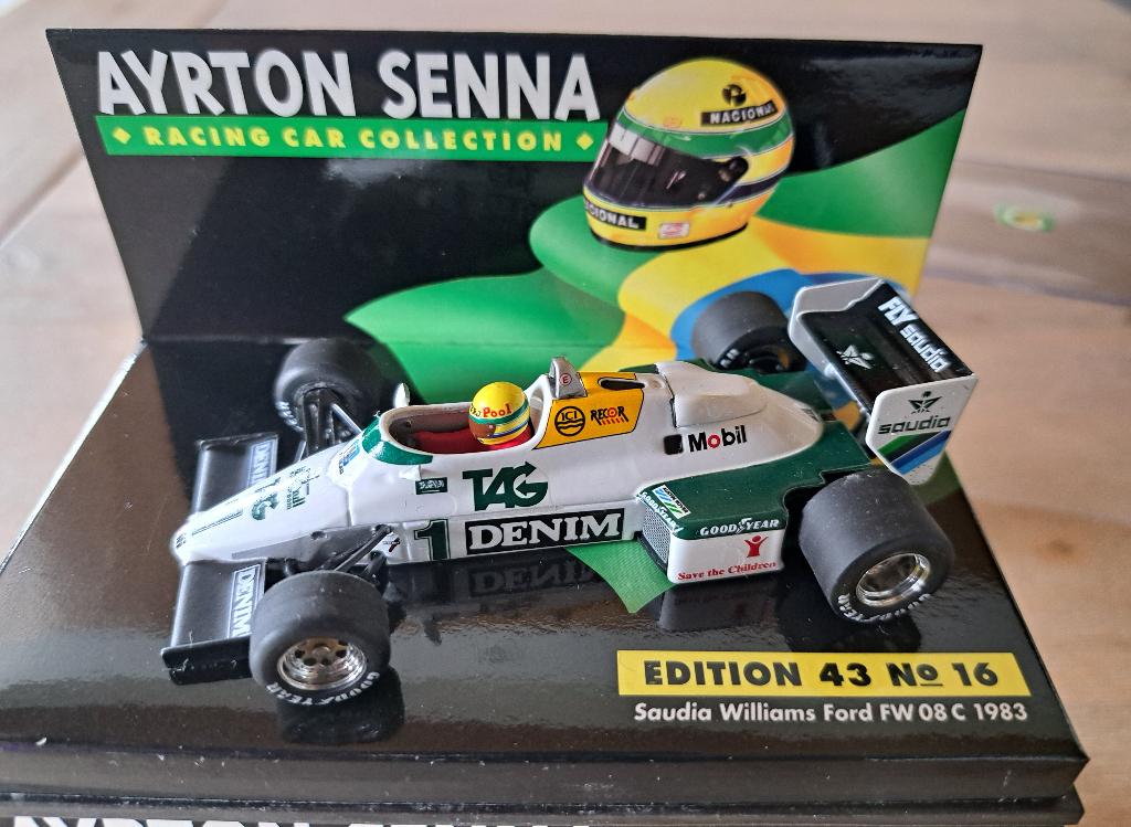 AYRTON SENNA MINICHAMPS 1/43 Williams Ford FW 08 C 1983, Hobby en Vrije tijd, Modelauto's | 1:43, Ophalen of Verzenden, Nieuw