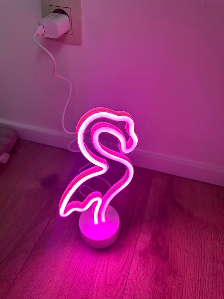 Roze flamingo lamp nieuw, Ophalen of Verzenden, Nieuw, Flamingo roze