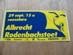 Vintage Sticker Albrecht Rodenbachstoet Roeselare, Ophalen, Nieuw, Bedrijf of Vereniging
