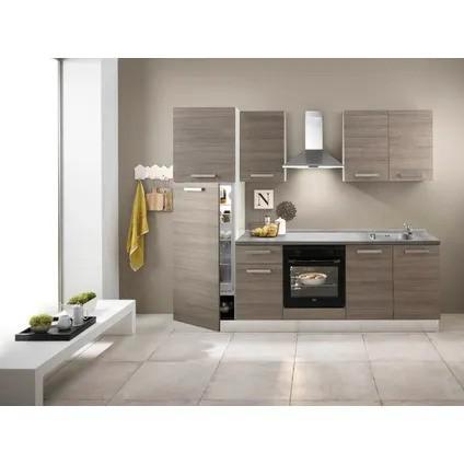 Gebruiksklare keuken met toestellen, Huis en Inrichting, Keuken | Complete keukens, Gebruikt, Enkelwandige keuken, Overige kleuren