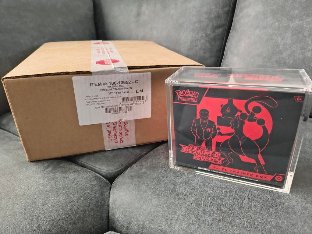 Destined Rivals elite trainer box case - 10x etb, Ophalen of Verzenden, Zo goed als nieuw, Boosterbox, Foil