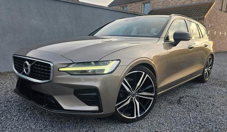 Volvo V60 R-design, Autos, Volvo, Particulier, V60, Volant chauffant, Diesel, Euro 6, Break, 5 portes, Automatique, Noir, Cuir