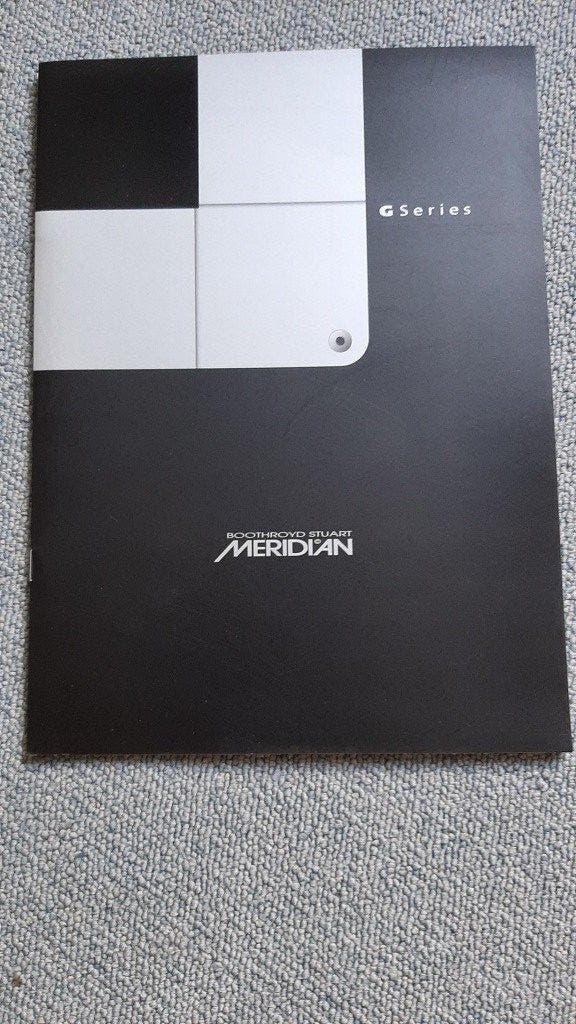 Vintage catalogus Meridian G-series HiFi van 2003, Ophalen of Verzenden, Nieuw, Tuner of Radio, Losse componenten