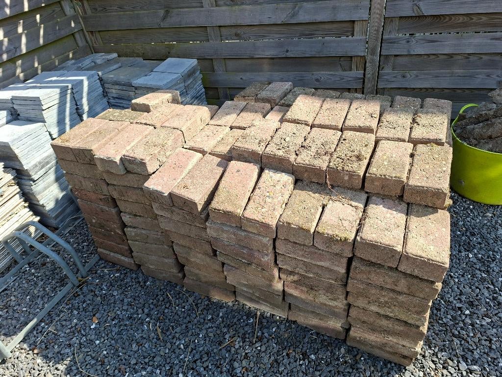 GRATIS Klinkers, Tuin en Terras, Tegels en Klinkers, Ophalen, Gebruikt, Klinkers