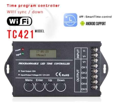 LEd dimmer met usb Tc-421 met Wifi voor dag / nachtsimulatie, Animaux & Accessoires, Oiseaux | Cages & Volières, Enlèvement ou Envoi