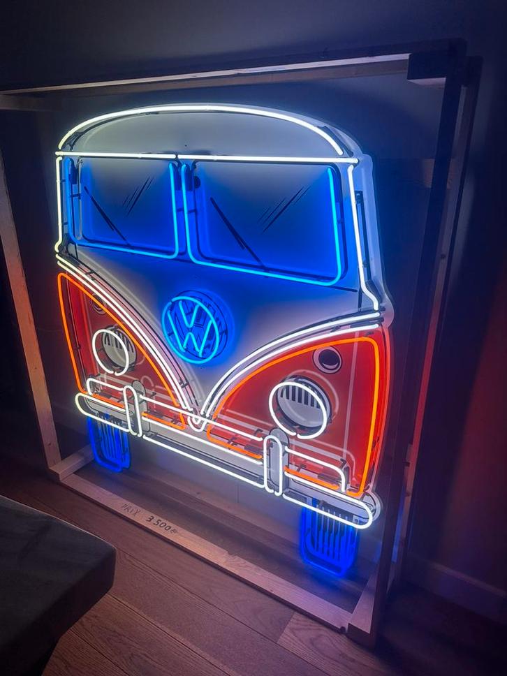 Vw T1 bulli bus front nieuw!! Neon verlichting, Collections, Machines | Autre, Neuf, Enlèvement