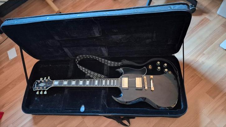 Epiphone SG Ebony, Muziek en Instrumenten, Snaarinstrumenten | Gitaren | Elektrisch, Zo goed als nieuw, Solid body, Epiphone