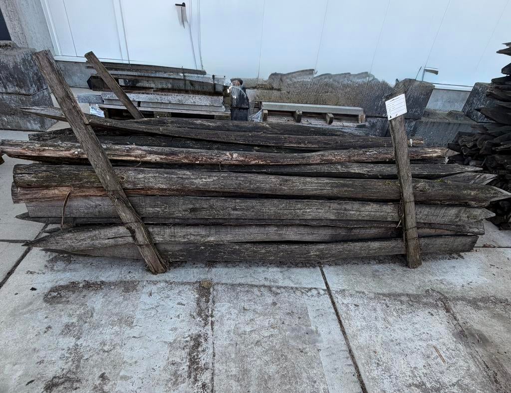 HALFRONDE ACACIA PALEN 3M, Jardin & Terrasse, Poteaux, Poutres & Planches, Neuf, Poteaux, 250 cm ou plus, Enlèvement