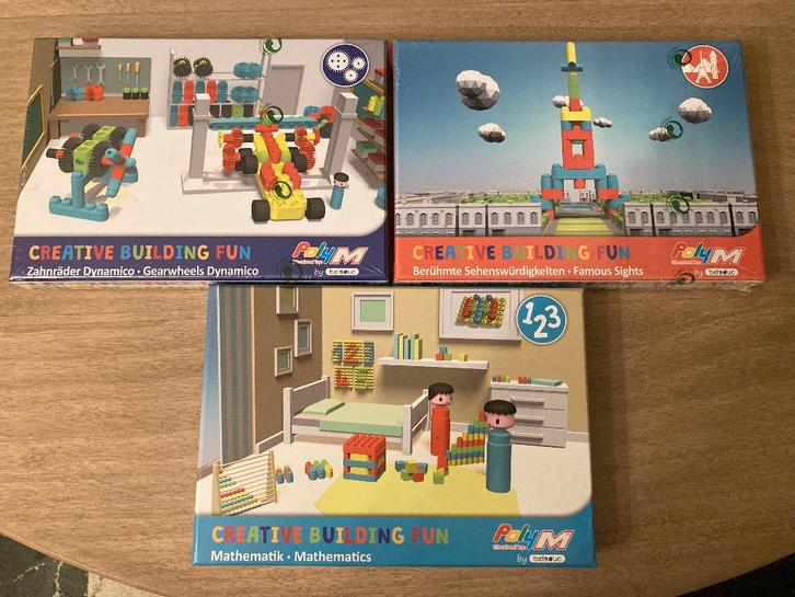 PolyM constructiespeelsets- Beleduc, Enfants & Bébés, Jouets | Blocs de construction, Neuf, Autres marques, Enlèvement ou Envoi