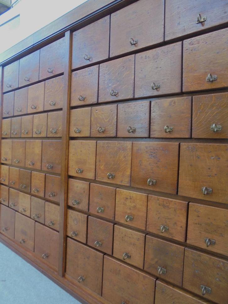 Ladekast apothekerskast winkelkast, Antiek en Kunst, Antiek | Meubels | Kasten, Ophalen of Verzenden