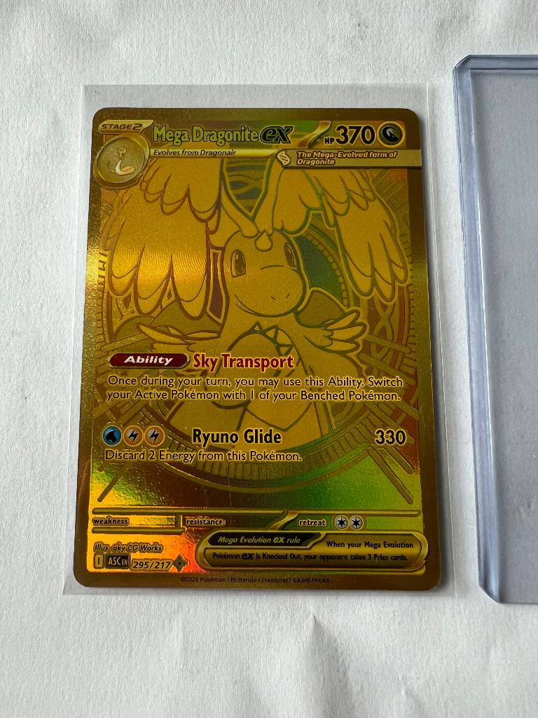 Mega Dragonite ex - 295/217 - Mega Hyper Rare - AH (NM), Ophalen, Nieuw, Losse kaart, Foil