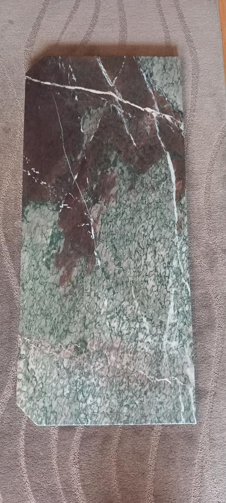 Plaque en marbre bicolore et veinée. Magnifique !, Bricolage & Construction, Enlèvement, Comme neuf