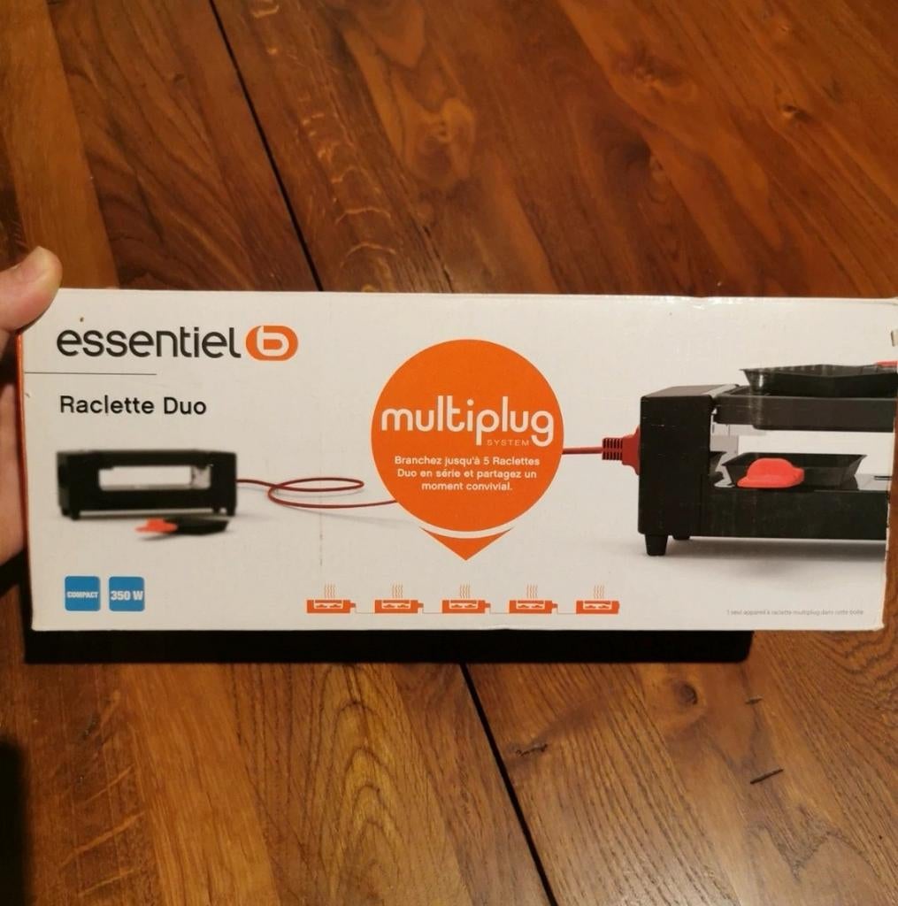 Appareil à raclette 2 personnes, neuf, Electroménager, Enlèvement