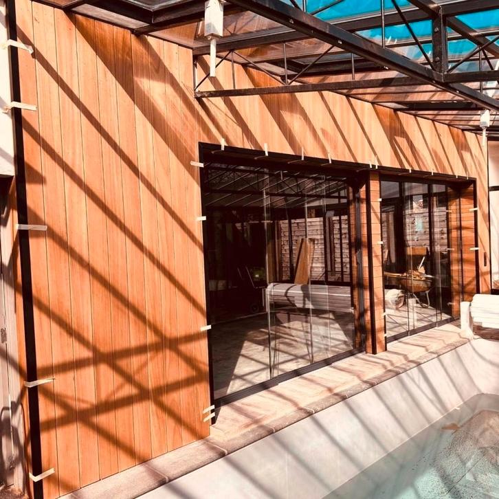 ayous thermowood gevelbekleding 15mmx130mm 43 euro, Bricolage & Construction, Bois & Planches, Neuf, Enlèvement