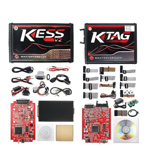KESS v2 V5.017 + KTAG V7.020 pakket RED PCB | ECU TUNING SET, Auto diversen, Autogereedschap, Nieuw, Ophalen of Verzenden