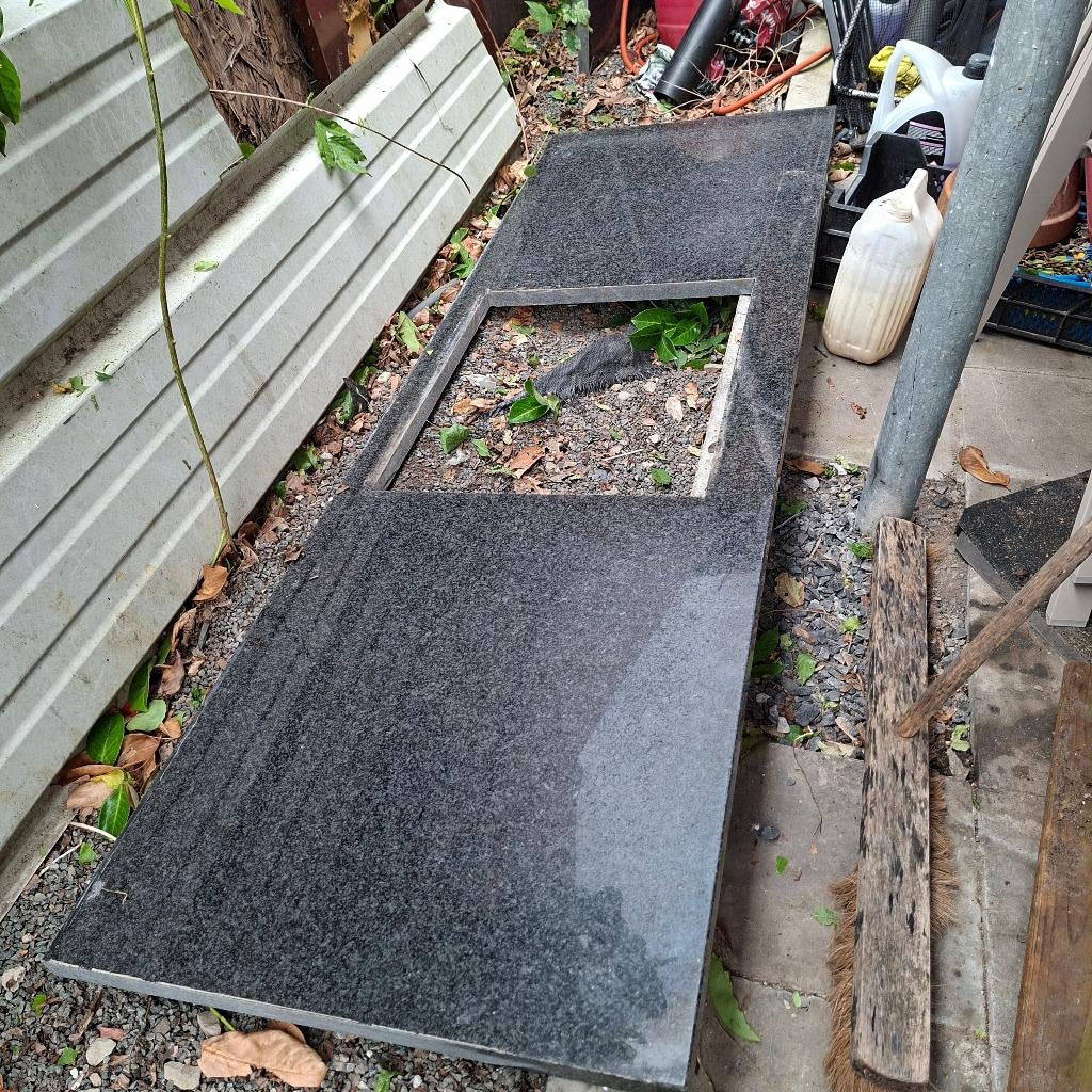 Plan de travail cuisine Granit, Maison & Meubles, Cuisine | Éléments de cuisine, Enlèvement, Comme neuf, Noir, 50 à 100 cm
