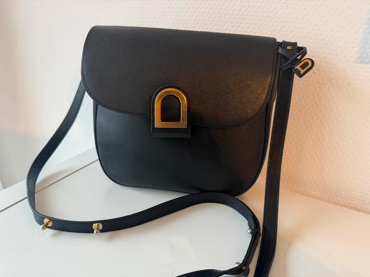 Delvaux handtas, Handtassen en Accessoires, Tassen | Damestassen, Zo goed als nieuw, Handtas, Zwart, Ophalen of Verzenden