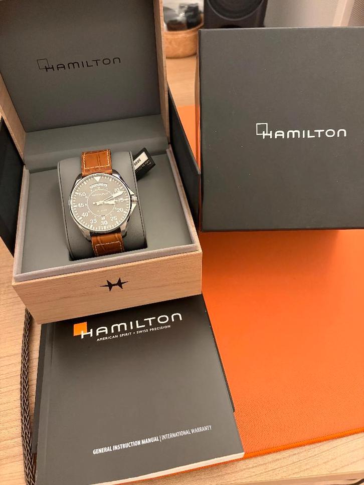 Hamilton Khaki Pilot Aviation Day Date, Bijoux, Sacs & Beauté, Montres | Hommes, Comme neuf, Montre-bracelet, Autres marques, Acier