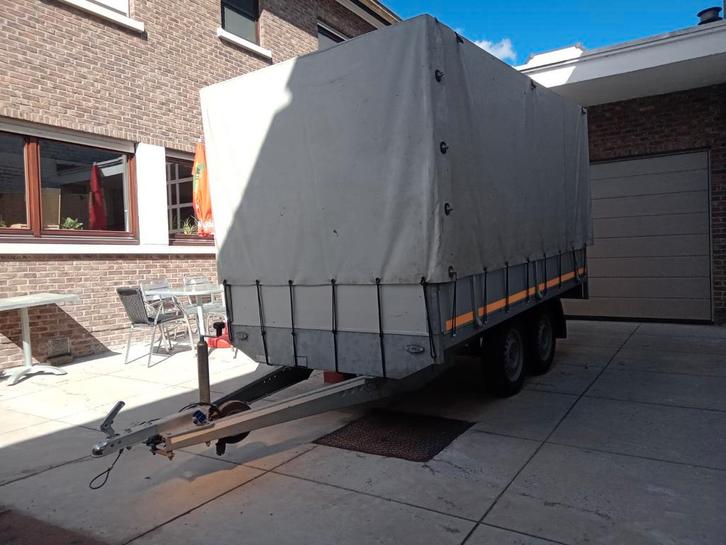 Aanhangwagen  met huif, Auto diversen, Aanhangers en Bagagewagens, Zo goed als nieuw, Ophalen