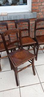 4 stoelen, Vintage, Brun, Enlèvement, Utilisé