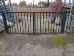 Tuinpoort Dubbel Spijlen Zwart B&G, Tuin en Terras, Ophalen, Staal, 100 tot 150 cm, Zo goed als nieuw