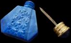 Art Deco Parfum Flesje Verguld Flacon Antiek Malachiet, Antiek en Kunst, Verzenden