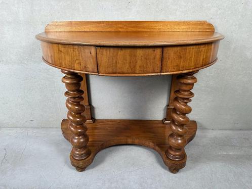 Antieke Italiaanse console, schrijftafel, Huis en Inrichting, Tafels | Sidetables, Gebruikt, 50 tot 75 cm, 100 tot 150 cm, Overige vormen