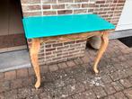 Bijzettafelje in vol hout voor tegen muur, Ophalen, Gebruikt, Vintage, 75 cm of meer