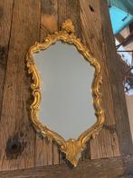 Mooie grote vintage spiegel - gouden omlijsting (h: 73 cm), Antiek en Kunst, Ophalen of Verzenden