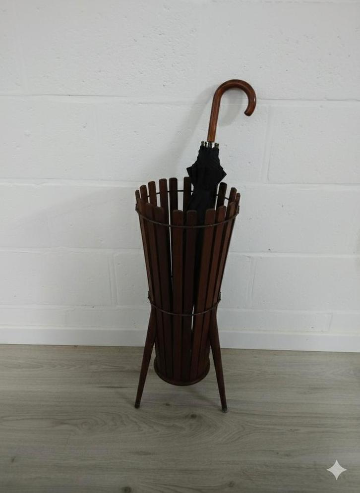 Vintage mid century paraplubak | plantenstaander, Huis en Inrichting, Woonaccessoires | Paraplubakken, Ophalen