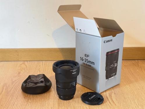 Canon EF 16-35mm f/4.0 L IS USM, TV, Hi-fi & Vidéo, Photo | Lentilles & Objectifs, Comme neuf, Objectif grand angle, Zoom, Enlèvement
